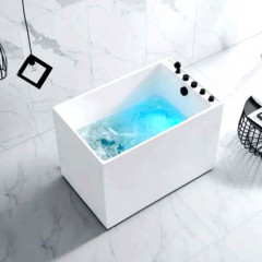 Отдельно стоящая мини ванна FL-6107 с размерами 110×70 см
